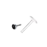 Labret z Bioflexu z czarnym kryształem - obrazek 2