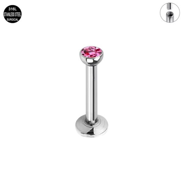 Labret2-3mmRóżowy