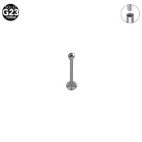 Tytanowy labret do Nostrila GW - obrazek 1